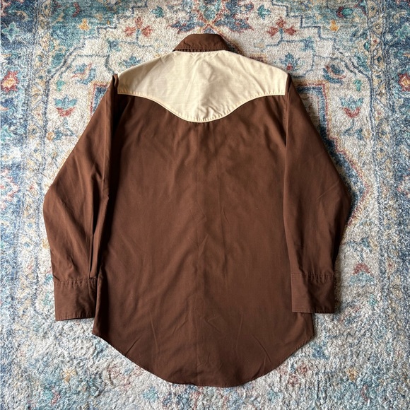 Vintage 80s Barb Western Floral Embroidered Pearl Snap Shirt Medium - Picture 2 of 5